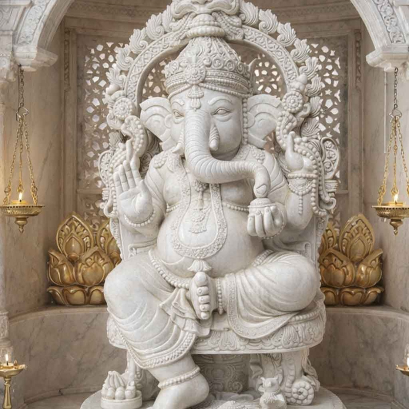 Marble Ganesha Statue Design